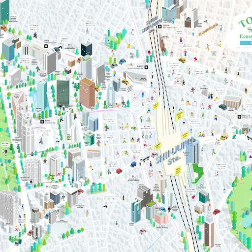 東京スタートアップエコシステムマップ(新宿エリア)