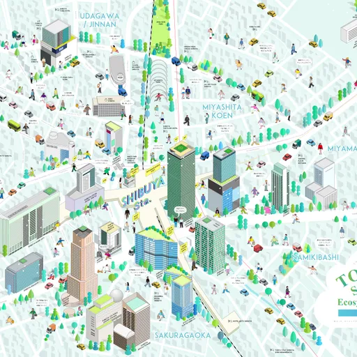 Shibuya area (Tokyo Start-up Ecosystem Map)