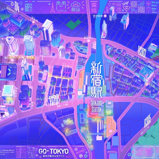 新宿イルミネーションデジタルマップ