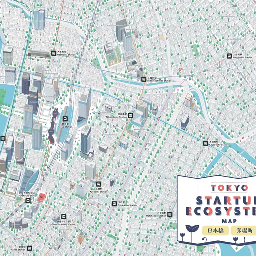 東京スタートアップエコシステムマップ(日本橋・茅場町エリア)