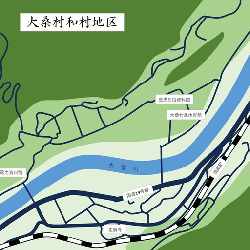 大桑村　史跡散歩　須原・和村地区
