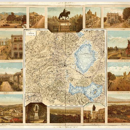 Mexico-city and environs (1885) thumbnail