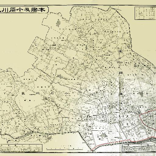 東京市区分地図_本郷及小石川区 (1906)