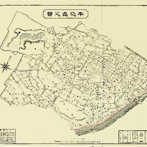 東京市区分地図_牛込区 (1906)