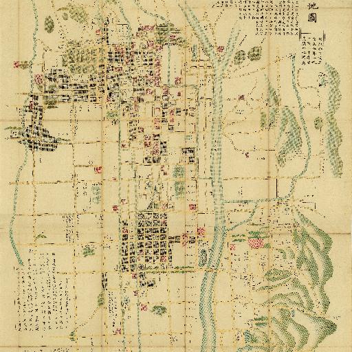 中昔京師地図 (1467-1592)