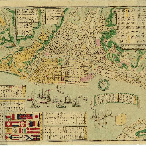 改正銅版横浜地図 (1885)
