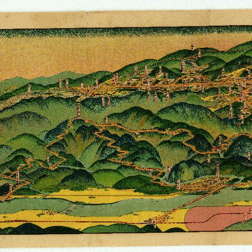 高野山, 和歌山県：吉田初三郎 (1922)