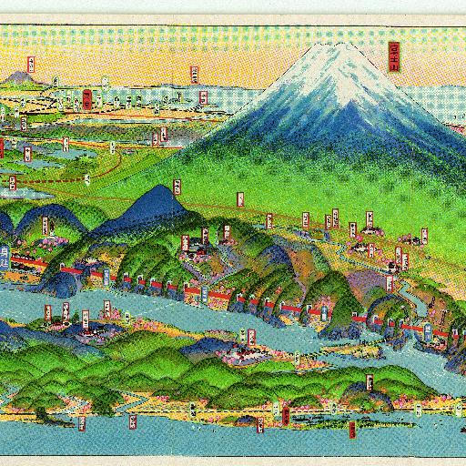 富士身延鐵道：吉田初三郎 (1928)