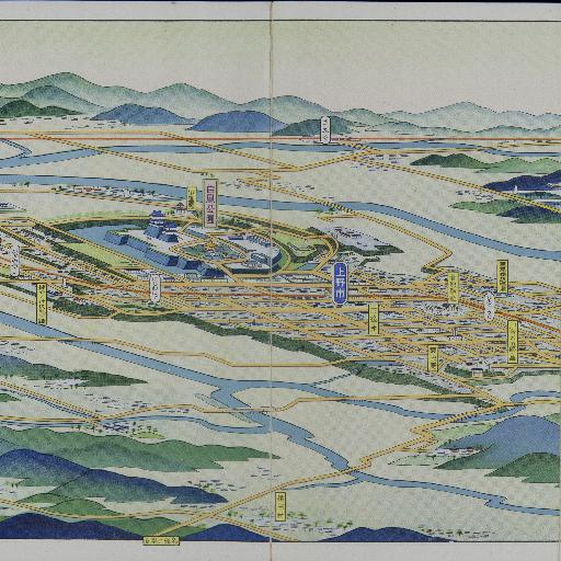 上野市（上野市鳥瞰図）（伊賀ぶらり）