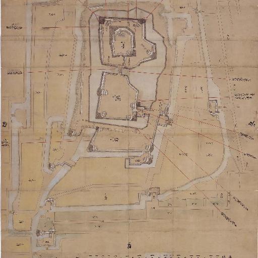 MAP of Ogaki Castle Town (18th century) thumbnail