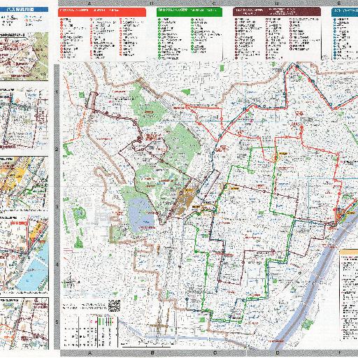 台東区循環バス　めぐりんマップ