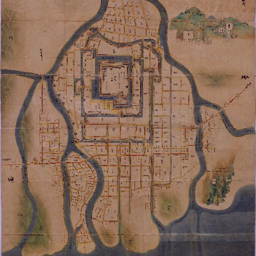 安芸国広島城所絵図 [正保城絵図] (1644年頃)