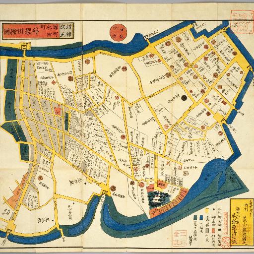 尾張屋板江戸切絵図：外桜田永田町 (1849-1862)