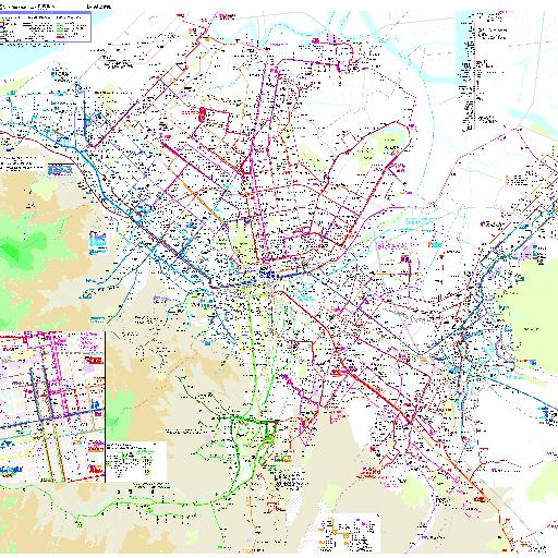 Bus Service Map札幌地区バス路線図201412 thumbnail