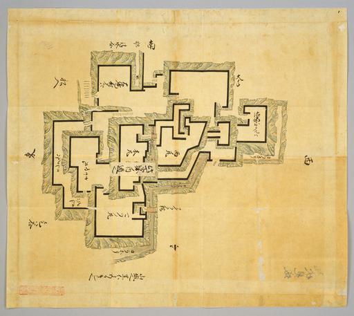 古地図「伏見城〔日本古城絵図〕」