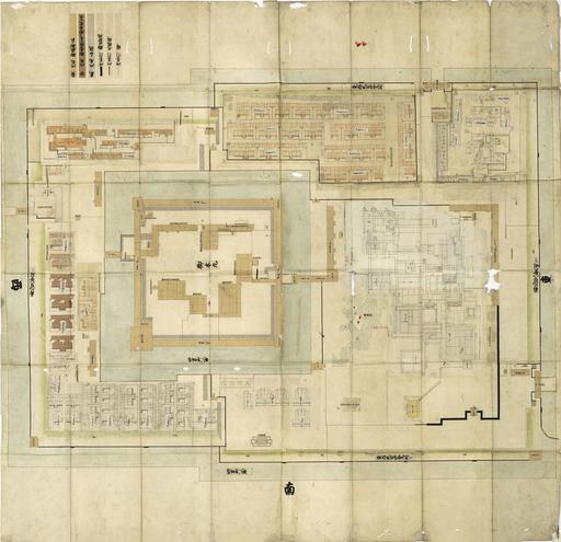 古地図「二条御城内御指図[控]」