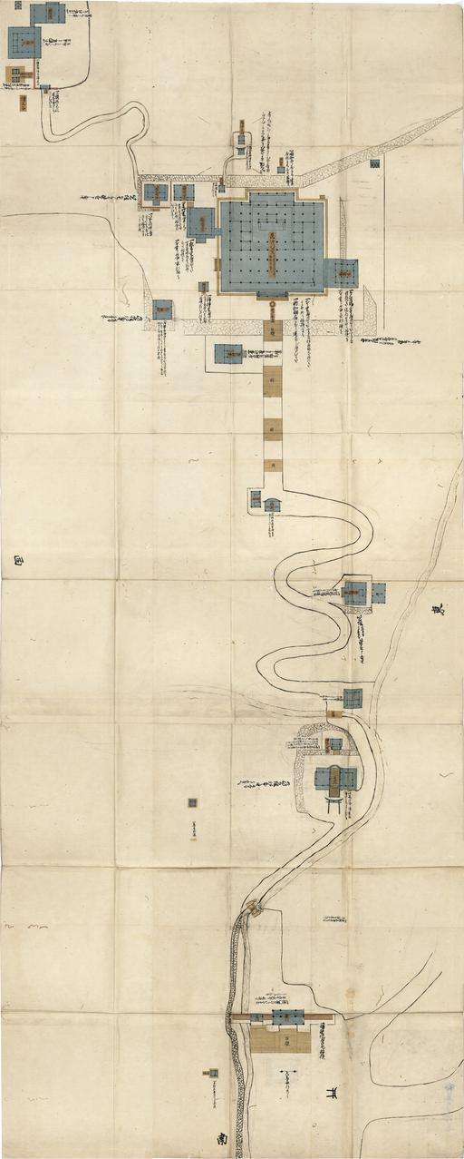 古地図「鞍馬寺絵図 (1651)」