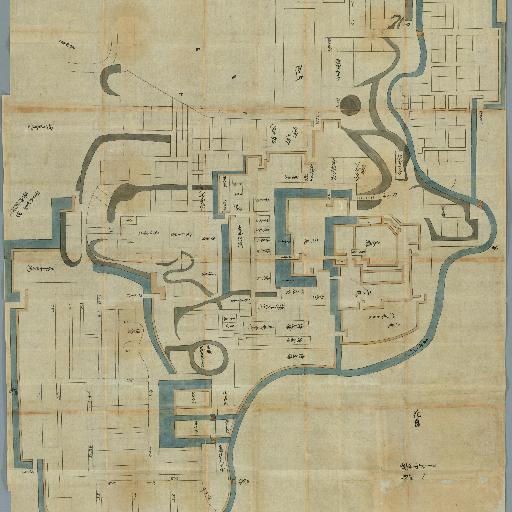 肥後熊本城之図〔日本古城絵図〕