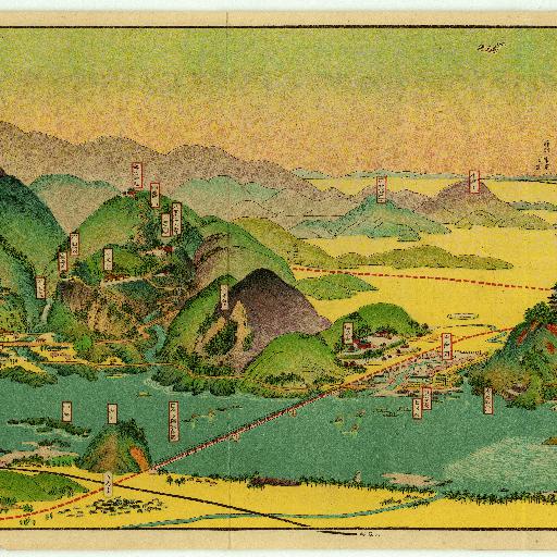 日本ライン, 愛知県：吉田初三郎 (1923)