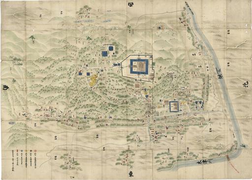 古地図「石清水八幡宮全図」