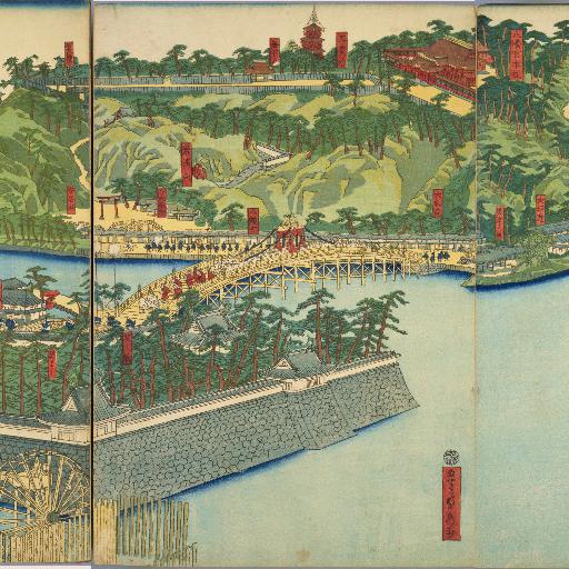 淀川八幡山勝景 (1863)