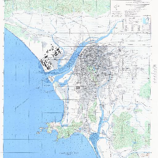 米軍地図：和歌山市 (1946)