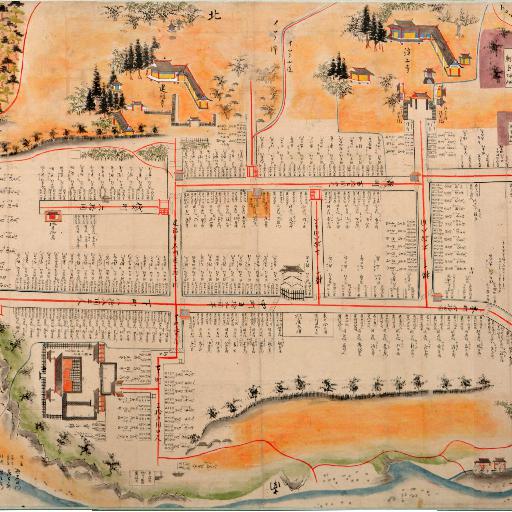 高遠城下町絵図 ［元禄10年（1697）］ thumbnail