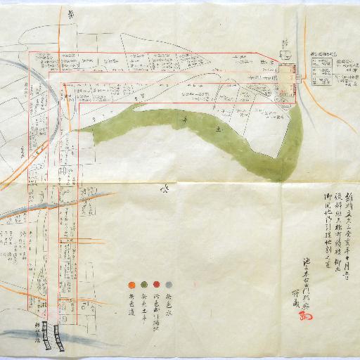 多町・相生町新設　地割図　[文久2年(1862)]