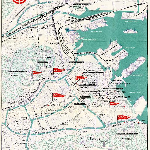 昭和30年頃の横浜市街地図 - stroly.com