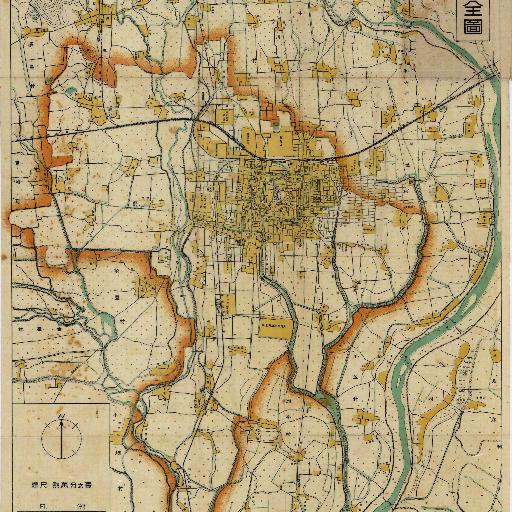 Ogaki City Map (1940) thumbnail