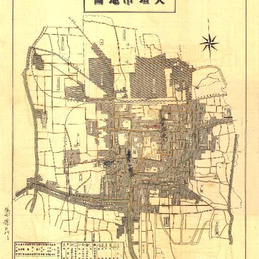 大垣市地図 大正11年 (1922)