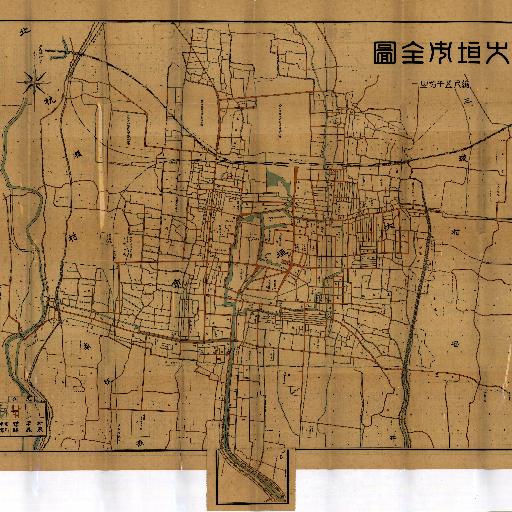 Ogaki City Map (1926) thumbnail