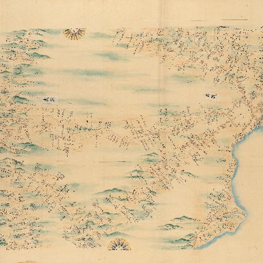 Ino Map No.90 Musashi (Tokyo), Sagami (Circa 1873) thumbnail